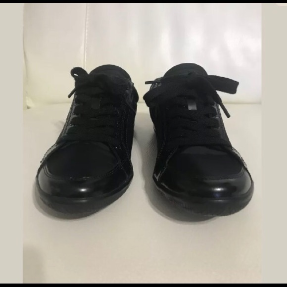 Prada nylon and leather ballerina sneakers size 37 - Picture 6 of 10